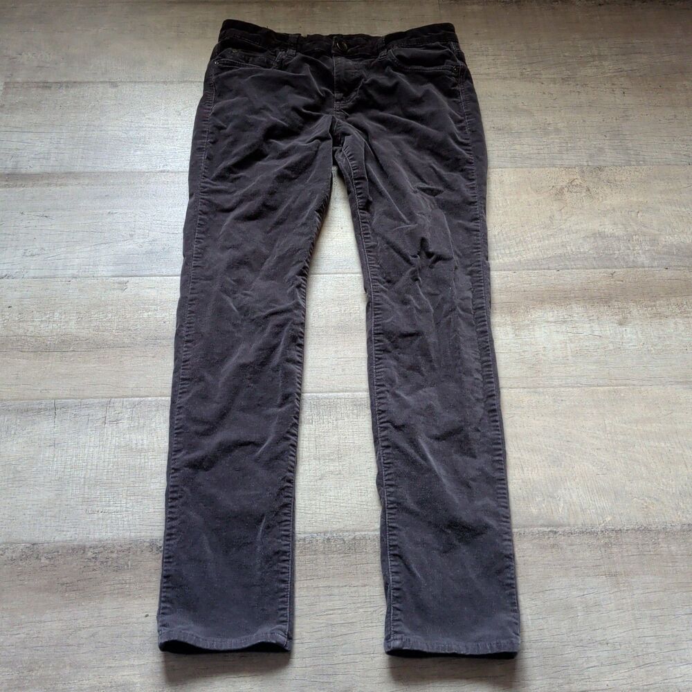 Kut From The Kloth Diana Skinny Corduroy Jeans Grey Stretch Slim Fit Size 12